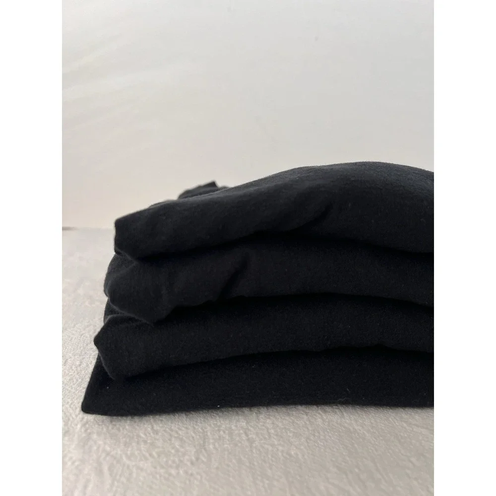 Lot Of 4 Polo Ralph Lauren T Shirts Black 100% Cotton Mens Sz Lg. Pony At Bottom